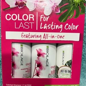 BIOLAGE COLOR LAST Shampoo Conditioner/All-in-One Spray Travel Size Set